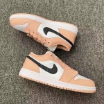 特别版NIKE 耐克Air Jordan 1 Low "Light Arctic Pink" (GS) 低帮 北极粉 AJ1 乔丹1代 女款