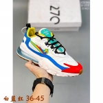 耐克Nike React Air Max 270 高桥盾网纱系列  机能半气垫跑步鞋公司级男女鞋 男女款