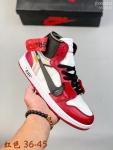 耐克 乔丹一代AJ1 白山联名 OFF-WHITE X AIR JORDAN 1 高帮 板鞋  男女款