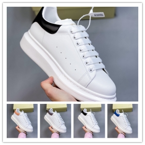 Alexander McQueen亚历山大·麦昆 Sole Leather Sneakers低帮时装厚底休闲运动小白鞋