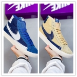 耐克 开拓者 高帮 Nike Blazer Mid QS HH复古经典中帮开拓者 帆布休闲板鞋 男女款