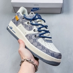 古奇GUCCI 耐克Nike 联名Air Force 1 Low 空军一号低帮休闲板鞋  男女款